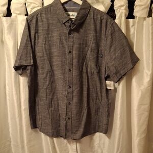 Hurley Men's Gray Casual Button Down Shirt XL